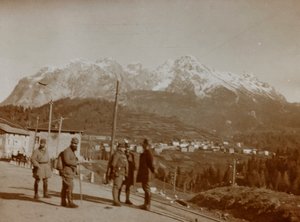 Album "Meine weltkriegs - Erinnerungen South-West Front (Karinthië, Italië, Zuid-Tirol) 31/03/1915-12/11/1918 - Josef Zohles Wien": Oostenrijkse soldaten in Italië