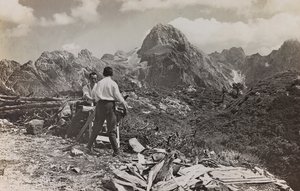 Album Meine weltkriegs - Erinnerungen de Zuidwestelijke Front (Karinthië, Italië, Zuid-Tirol) 31 III 1915 door Josef Zohles