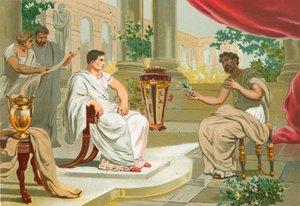 Gesprek tussen Plinius de Oudere en keizer Vespasianus