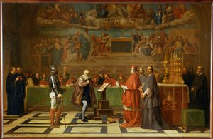 Galileo Galilei voor het Heilig Officie in het Vaticaan ...