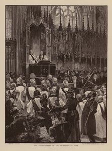 Inhuldiging van de Aartsbisschop van York door Joseph (after) Finnemore