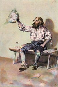 Robinson Crusoe: Ik maak een hoed door Joseph (after) Finnemore