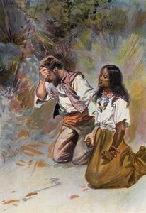 Robinson Crusoe: Ze knielden beiden samen neer