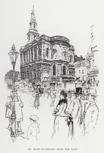 St Mary-le-Strand vanuit het Oosten