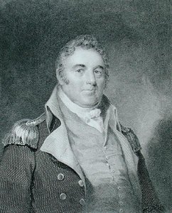 Richard Dale (1756-1826), gegraveerd door Richard W. Dodson naar een kopie van het originele schilderij door James Barton Longacre door Joseph (after) Wood
