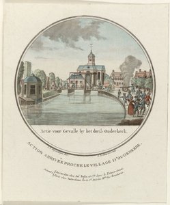 Aanval bij Ouderkerk aan de Amstel, 1787 door Joseph Alexandre Le Campion