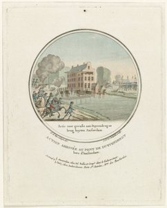Aanval bij de Duivendrechtse brug, 1787 door Joseph Alexandre Le Campion