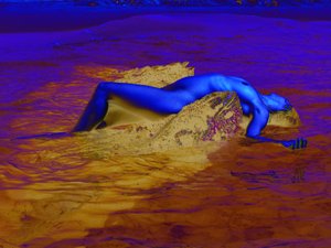 Droom blauw door Joseph Angilella Auquier
