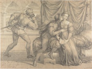 Paolo en Francesca, Verrast door Gianciotto Malatesta door Joseph Anton Koch