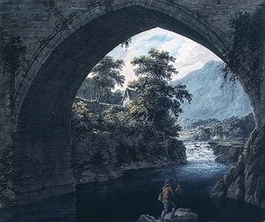 De Noordelijke Boog van de Llangollen Brug door Joseph Barber