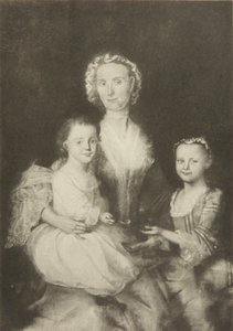Anne Butterfield Tucker en haar kinderen, Elizabeth en Nathaniel