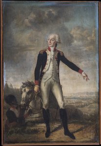 Portret van Gilbert Motier de markies De La Fayette door Joseph Boze