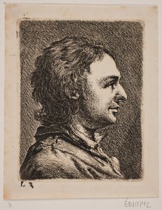Borstbeeld van een jongere man