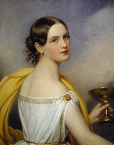 Portret van Antonia Wallinger door Joseph Carl Stieler