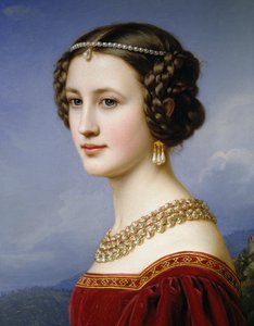 Portret van Cornelia Vetterlein door Joseph Carl Stieler