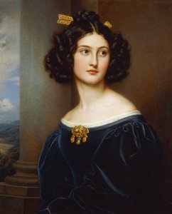 Portret van Nanette Kaula (1812 - 1876) door Joseph Carl Stieler