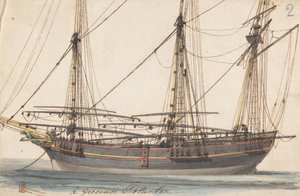 Een Griekse Polacker door Joseph Cartwright