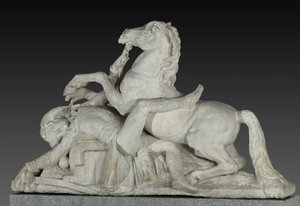 De dood van Generaal Louis Charles Antoine Desaix in de Slag bij Marengo op 14 juni 1800 door Joseph Chinard