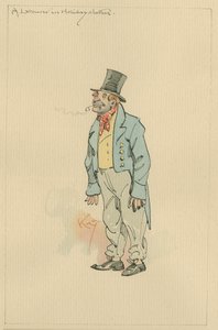 Een arbeider in feestkleding, ca. 1920s