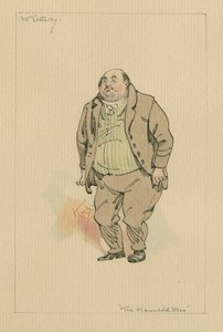 Mr Tetterby - De Geplaagde Man en de Deal van de Geest, ca. 1920s door Joseph Clayton Clarke