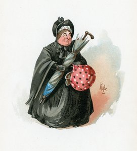 Mevrouw Gamp, illustratie uit 