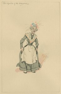 De gastvrouw van het landhuis, ca. 1920s door Joseph Clayton Clarke