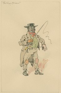 De zwarte Chauffeur, c.1920s door Joseph Clayton Clarke