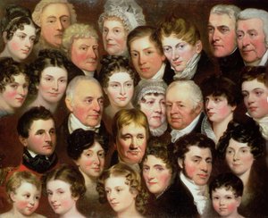 De familie Harvey uit Norwich, ca. 1820
