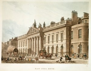 East India House, Londen, 1817 door Joseph Constantine Stadler