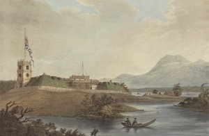 Fort Marlborough, Benkulen, Sumatra, 1799 door Joseph Constantine Stadler
