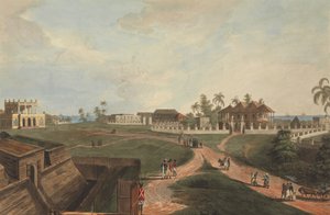 Regeringshuis & Raadshuis, Fort Marlborough, Benkulen, Sumatra, 1799