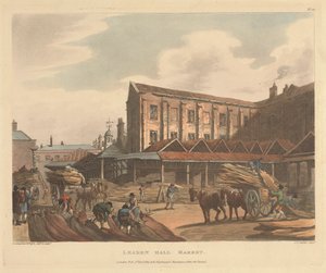 Leaden Hall Markt door Joseph Constantine Stadler
