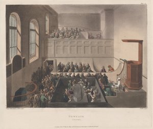 Newgate Kapel, 1809 door Joseph Constantine Stadler