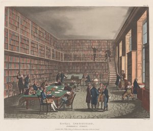 Royal Institution, Albemarle Street, 1 mei 1809 door Joseph Constantine Stadler