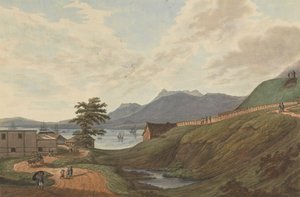 Soongey Lamou Heuvels Fort Marlborough, Benkulen, Sumatra, 1799