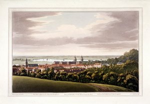 Zicht op Greenwich, Londen, 1795