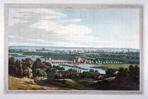 Uitzicht op Reading vanuit Caversham, Berkshire door Joseph Constantine Stadler