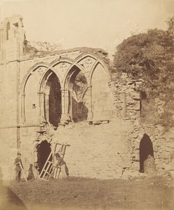 Easby Abbey. De Refter, 1850s door Joseph Cundall