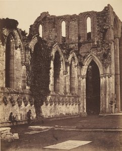 Fountains Abbey. Interieur van het koor door Joseph Cundall