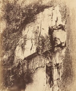 Fountains Abbey. De Echo Rots, 1850s door Joseph Cundall