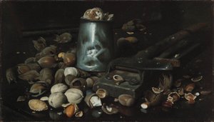 Stilleven met blik en noten, c.1886