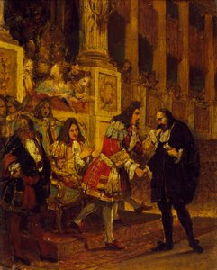Pierre Corneille ontvangen door Grand Conde door Joseph Desire Court