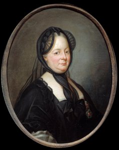 Portret van Maria Theresia van Oostenrijk (1717-1780), keizerin koningin van Hongarije en Bohemen (schilderij door Joseph Ducreux) door Joseph Ducreux