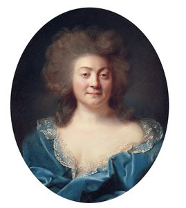 Portret van een dame door Joseph Ducreux