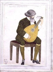 Portret van Arnold Dolmetsch