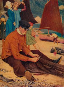 Het strand, 1910 door Joseph Edward Southall