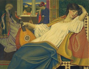 De Schone Slaapster, 1903 door Joseph Edward Southall