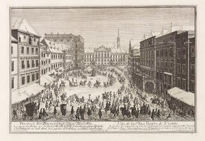 Wenen Neuer Markt Nieuwe Markt door Joseph Emanuel Fischer von Erlach