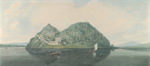 Dumbarton Rock vanuit het zuiden door Joseph Farington
