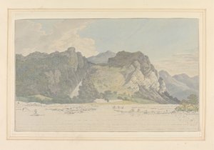 Lodore Rotsen -- waterval & huisje